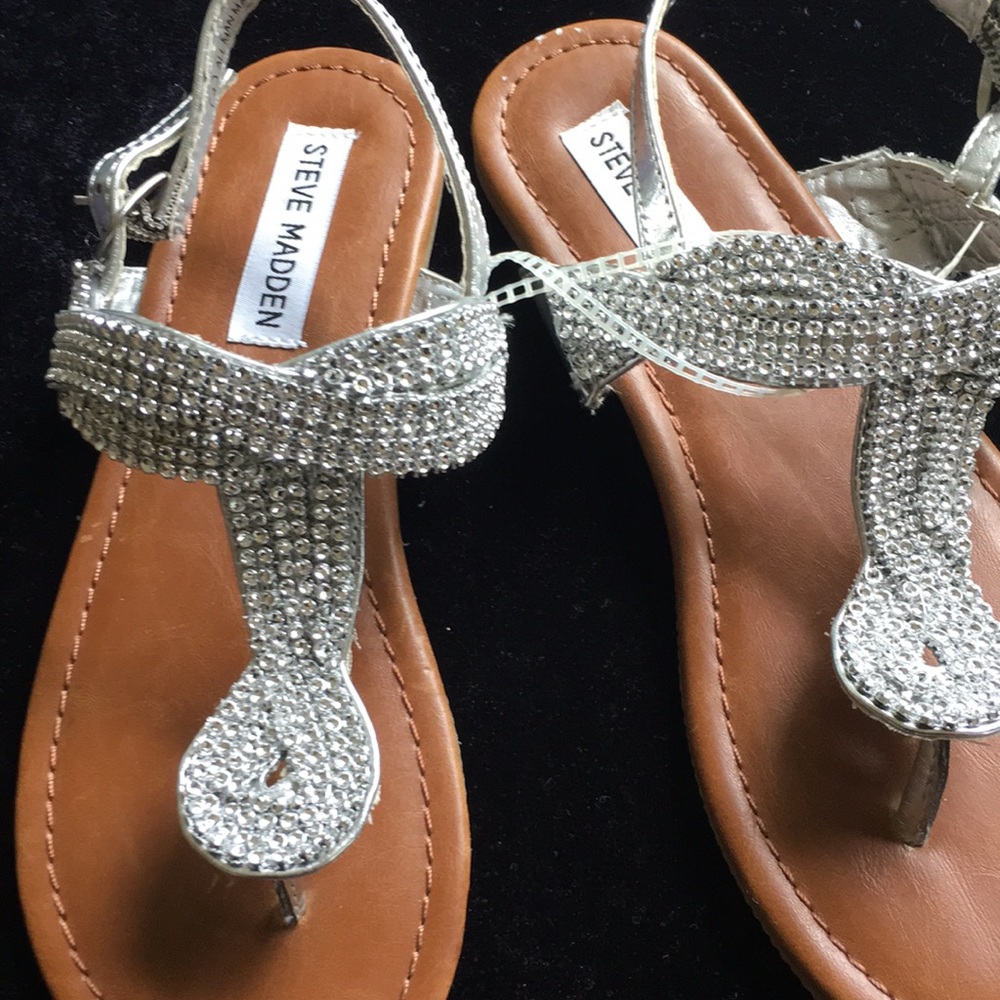 NEW 🌸 Steve Madden 🌸 silver sandals - Picture 6 of 6